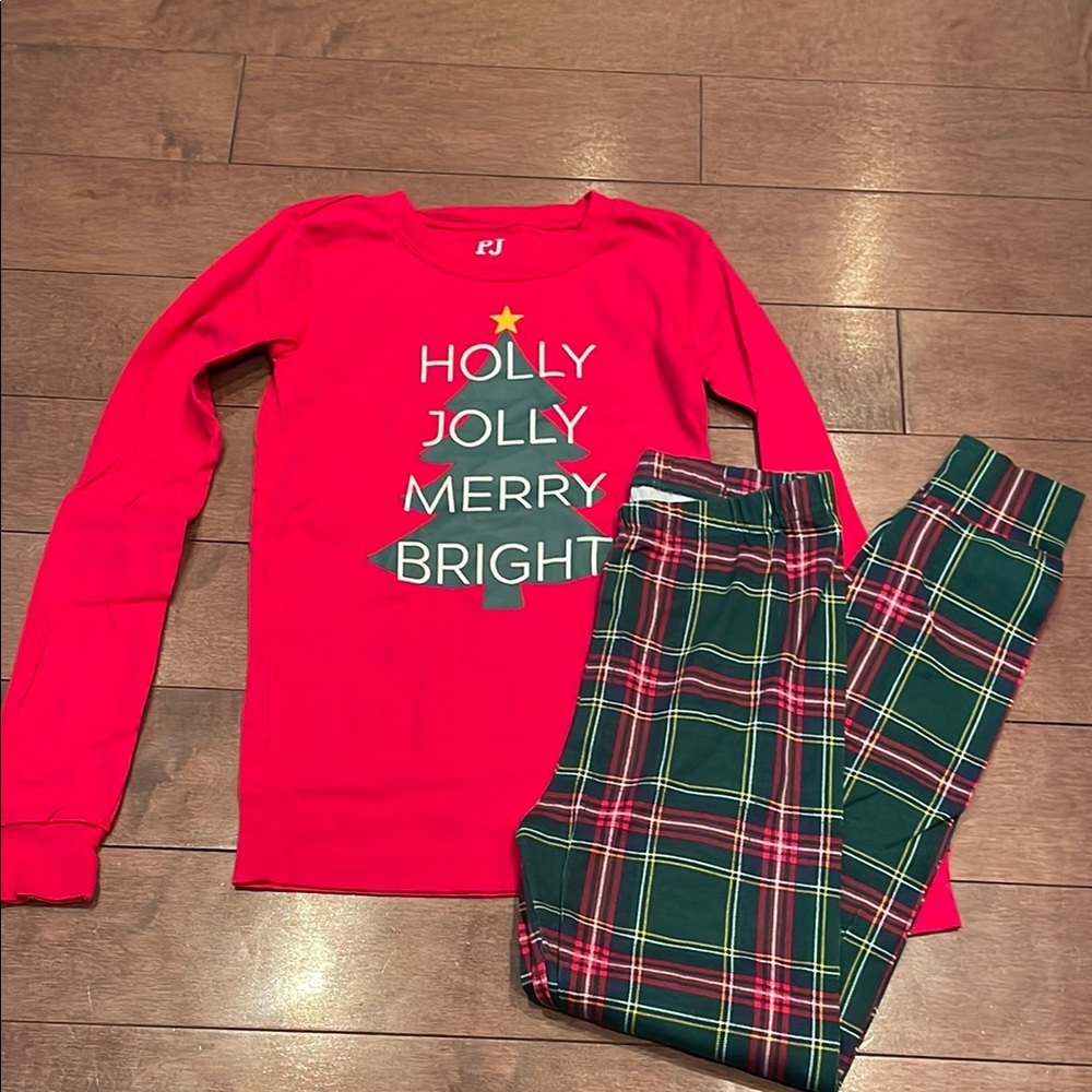 Festive Red and Green Kids Pajamas